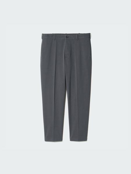 Брюки Uniqlo темно-сiрi Smart Ankle Trousers (Cotton) 77721 фото