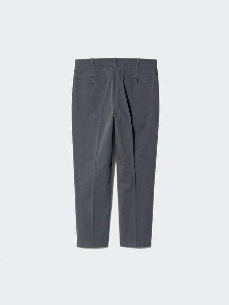Брюки Uniqlo темно-сiрi Smart Ankle Trousers (Cotton) 77721 фото
