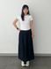 Спідниця Uniqlo чорна Linen Blend Tuck Long Skirt 84921 фото 2