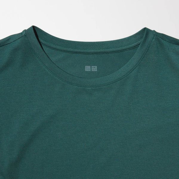Футболка Uniqlo пудрова AIRism Seamless T-Shirt 812611 фото