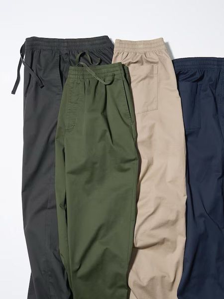 Штаны Uniqlo зеленые Cotton Ankle Trousers 6814 фото