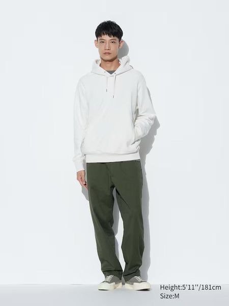 Штаны Uniqlo зеленые Cotton Ankle Trousers 6814 фото