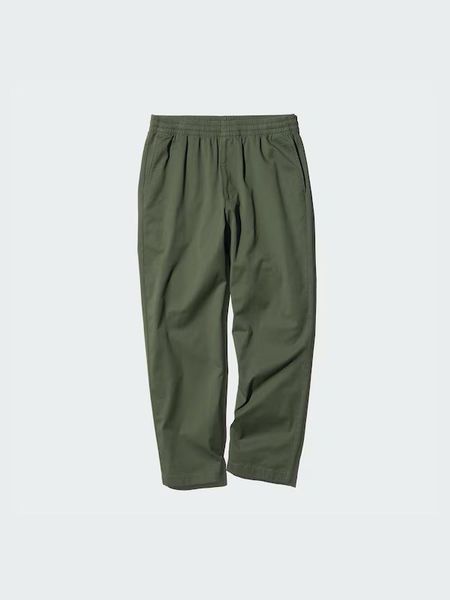 Штаны Uniqlo зеленые Cotton Ankle Trousers 6814 фото