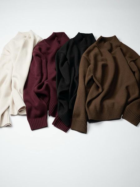 Светр Uniqlo:C чорний Low Gauge High Neck Jumper 7849 фото