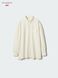 Рубашка Uniqlo+JW Anderson желтая Oversized Oxford Long Sleeve Shirt 8118 фото 3