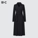 Платье Uniqlo:C черное LONG SLEEVED WRAP DRESS 64611 фото 5