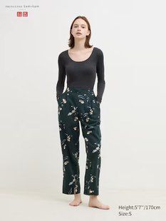 Брюки Uniqlo темно-зеленi Flannel Pants 7233 фото