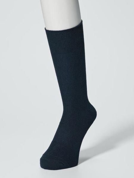 Носки Uniqlo черные Ribbed Socks 8629 фото