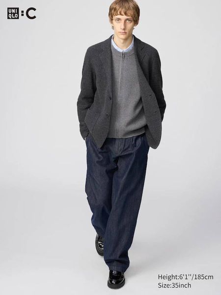 Жакет Uniqlo:С темно-серый Knitted Jacket 81971 фото