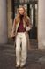 Пальто Uniqlo твидовое бежевое Tweed Single Collar Coat 7636 фото 9