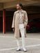 Пальто Uniqlo твидовое бежевое Tweed Single Collar Coat 7636 фото 6