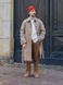 Пальто Uniqlo твидовое бежевое Tweed Single Collar Coat 7636 фото 10