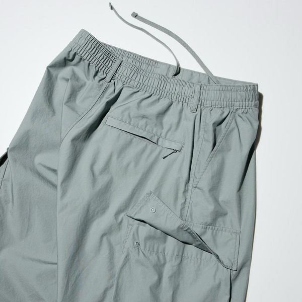 Брюки карго Uniqlo:C свiтло-блакитнi Wide Cargo Pants 74881 фото