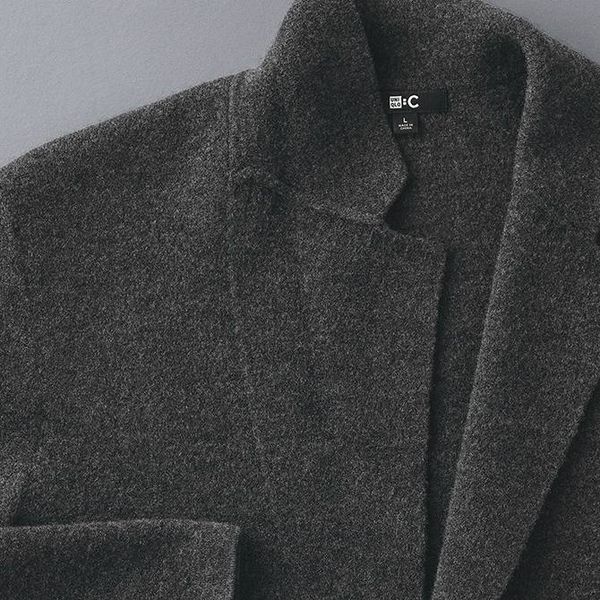 Жакет Uniqlo:С темно-серый Knitted Jacket 81971 фото