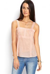 Персиковый топ Forever 21 2751 фото