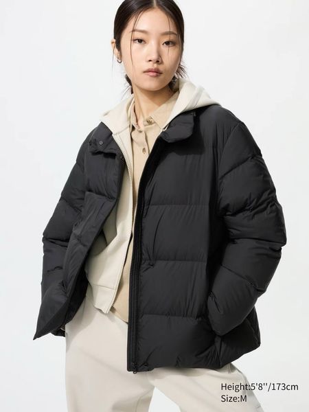 Пуховик Uniqlo чорний Powder Soft Down Jacket 8011 фото