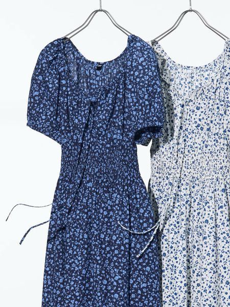 Сукня Uniqlo синя Volume Sleeve Dress 77561 фото