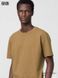 Футболка Uniqlo коричневая Crew Neck T-Shirt 8080 фото 1