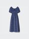 Сукня Uniqlo синя Volume Sleeve Dress 77561 фото 1