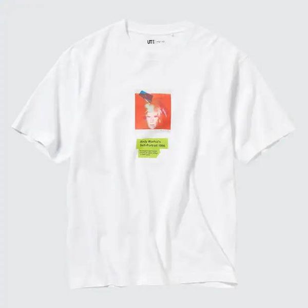 Футболка Uniqlo белая ANDY WARHOL COLLAGES UT 67091 фото