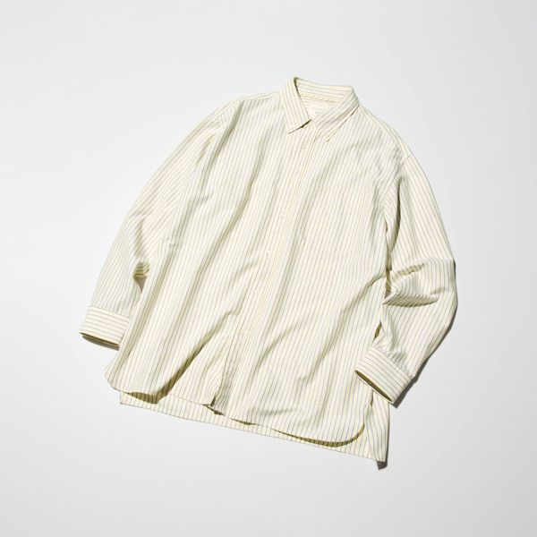 Рубашка Uniqlo+JW Anderson желтая Oversized Oxford Long Sleeve Shirt 811811 фото