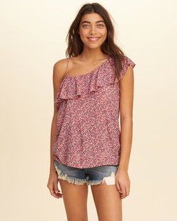 Топ с цветочным принтом Hollister 2362 фото