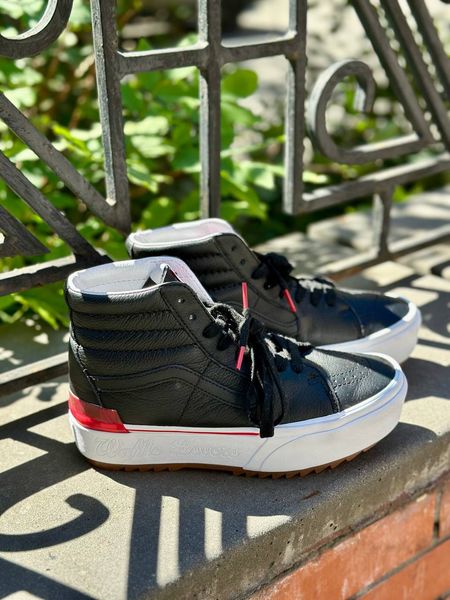 Кеди високi VANS шкiрянi Sk8-Hi Stacked  6746 фото