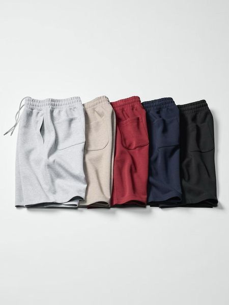 Шорты UNIQLO:C красные Sweat Wide Shorts 8443 фото