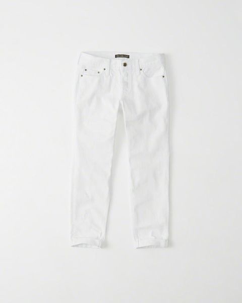 Белые джинсы "boyfriend" Abercrombie & Fitch 2539 фото