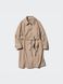 Пальто Uniqlo твідове бежеве Tweed Single Collar Coat 7636 фото 1