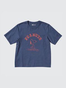 Футболка Uniqlo синя PEANUTS UT Graphic T-Shirt 7237 фото