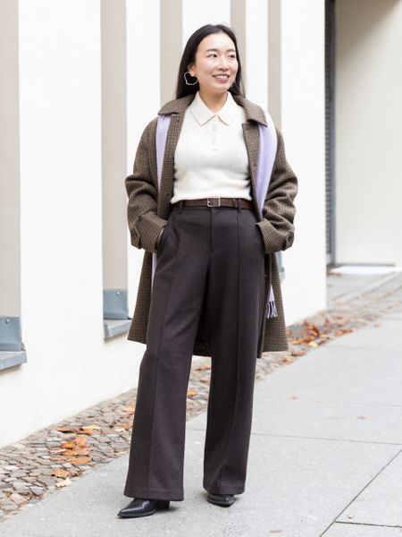 Пальто Uniqlo в клiтинку Balmacaan Coat | Checked 817411 фото