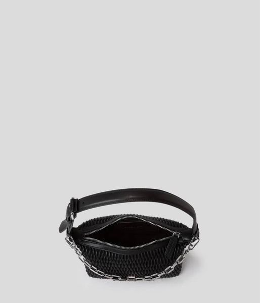 Cумка KARL LAGERFELD чорна K/Kushion Quilted Baguette 6934 фото