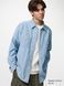 Сорочка Uniqlo блакитна Chambray Overshirt 8495 фото 2