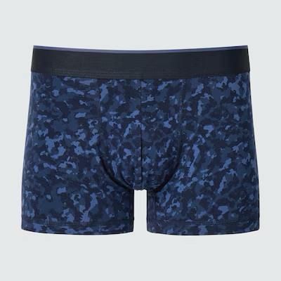 Трусы Uniqlo синие в принт boxer brief (low rise) 6715 фото