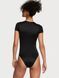 Боді чорне Victoria's Secret Bodywear by Victoria with FeatherSoft&trade; Innovation Short-Sleeve Bodysuit 8496 фото 2