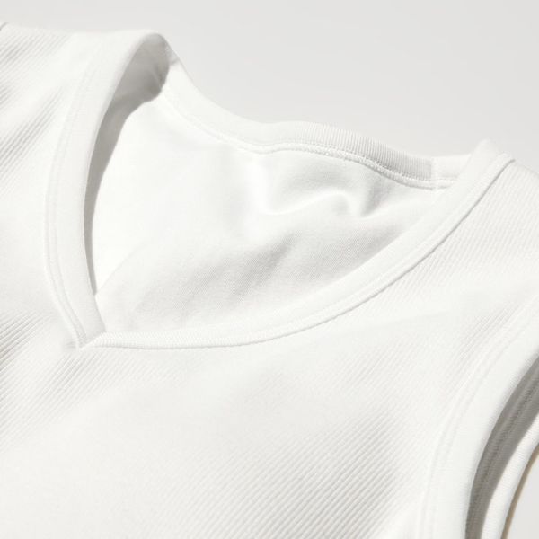 Топ Uniqlo черный V-Neck Bra Top 8558 фото