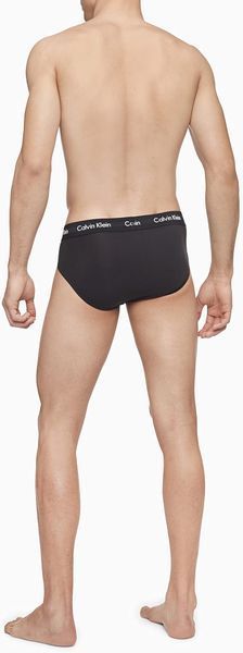 Набiр трусiв Calvin Klein чорних  Cotton Stretch Briefs (3 шт) 7642 фото