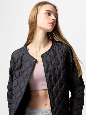 Стьобана куртка Uniqlo чорна PUFFTECH Quilted Jacket 6966 фото