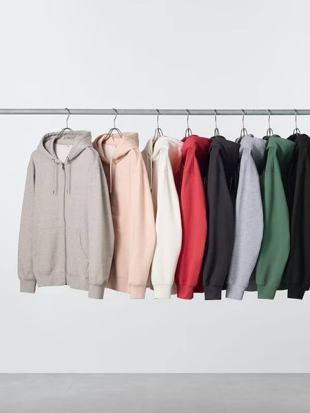Худi Uniqlo біла Sweat Full-Zip Hoodie 8480 фото