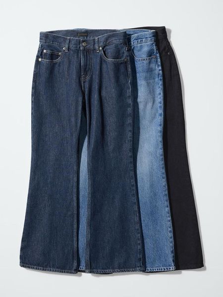 Джинсы Uniqlo черные Bootcut Jeans 8524 фото