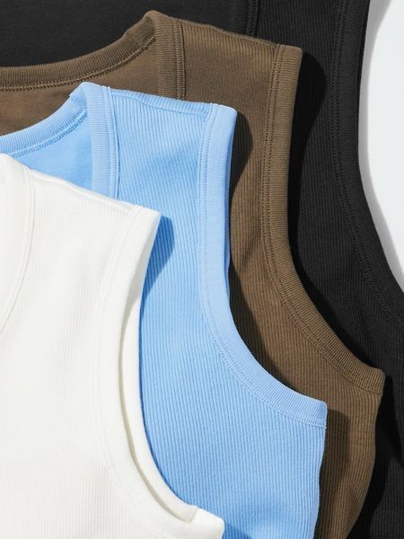 Топ Uniqlo черный V-Neck Bra Top 85581 фото