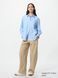 Рубашка Uniqlo синяя в полоску Cotton Oversized Shirt 8177 фото 2