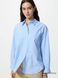Рубашка Uniqlo синяя в полоску Cotton Oversized Shirt 8177 фото 1