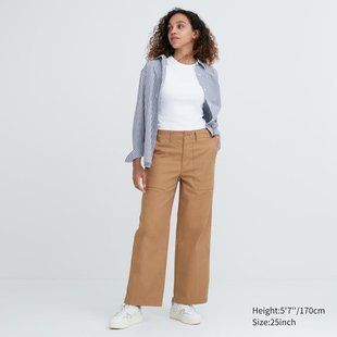 Брюки Uniqlo широкие WIDE LEG BAKER TROUSERS 6557 фото