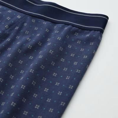 Трусы  Uniqlo синие  в принт boxer brief (regular rise) 6716 фото