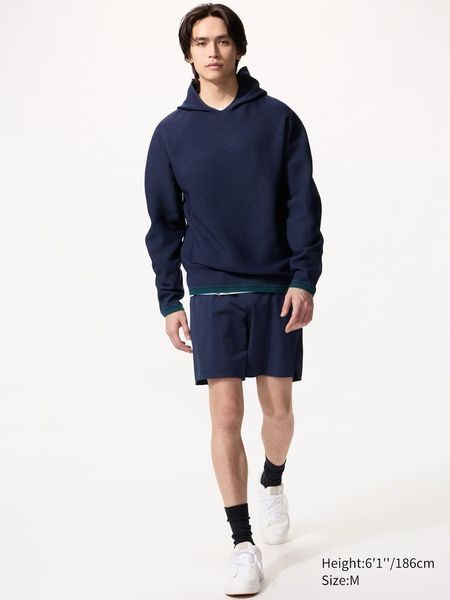 Худі Uniqlo+Roger Federer чорна Washable 3D Knit Pullover Hoodie 8560 фото