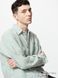 Рубашка Uniqlo льняная зеленая Premium Linen Striped Shirt Long Sleeve 7648 фото 1