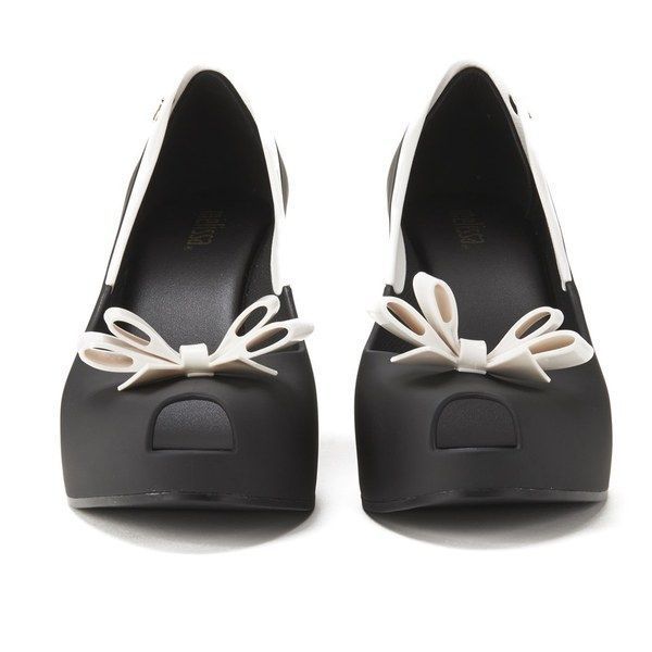 Чорні босоніжки "Queen" на платформі Melissa 1457 фото