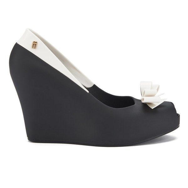Чорні босоніжки "Queen" на платформі Melissa 1457 фото